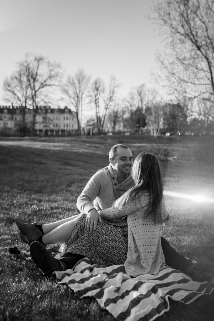 Engagement Session at Sunset Hill House